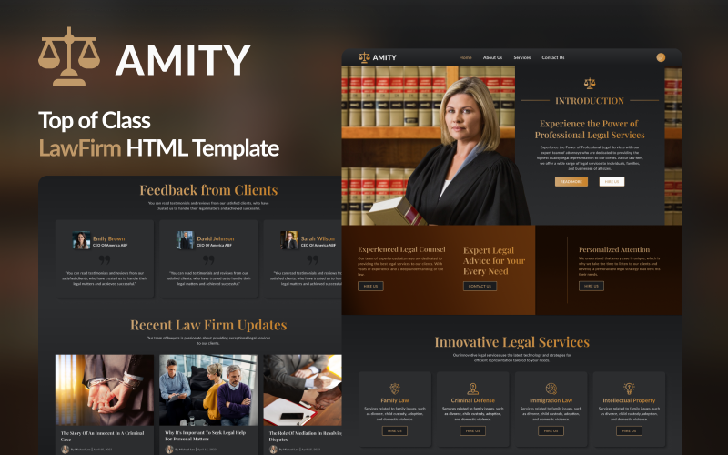 Amity - Law Firm HTML5 Template