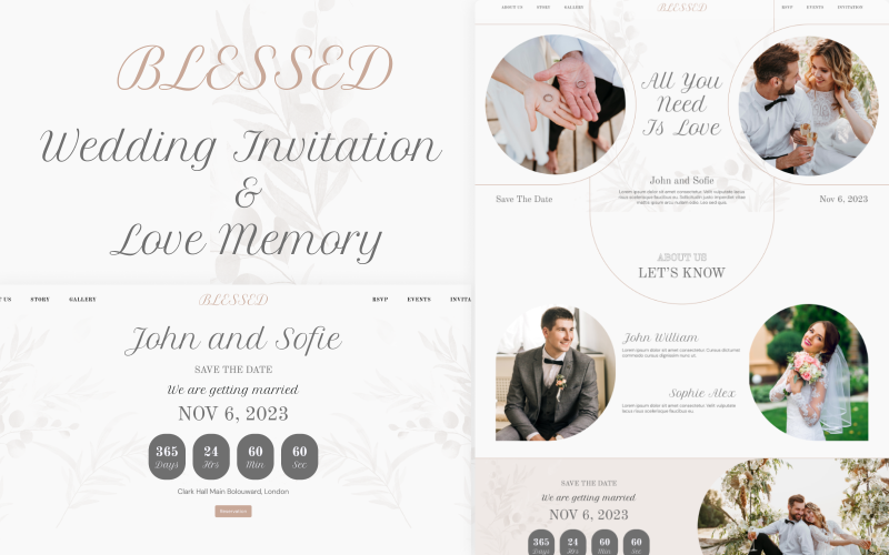 Blessed Wedding Template