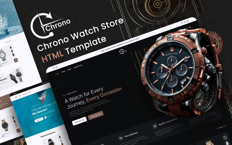 Chrono Watch Store - E-commerce HTML Template