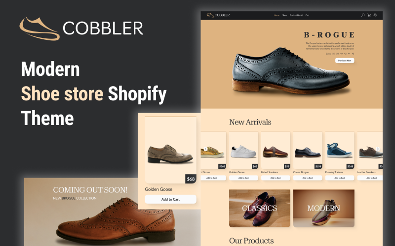 Cobbler - Footwear HTML Template