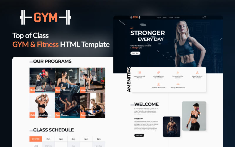 GYM - Fitness HTML Template