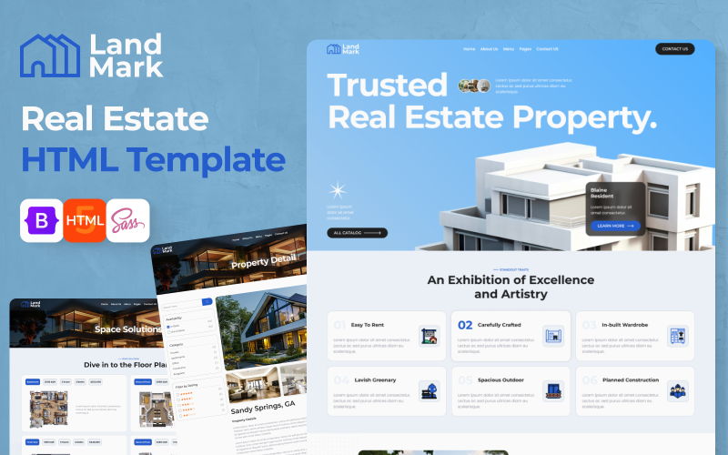 LandMark - Real Estate HTML Template