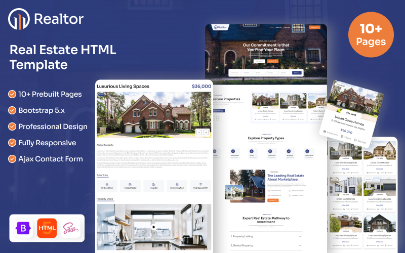 Realtor - Real Estate HTML Template